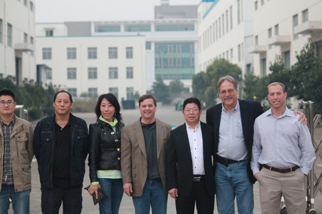 AES group, foreign representatives to visit our company, exchange, visit